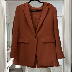 Loft burnt orange oversized boyfriend fit blazer size 8